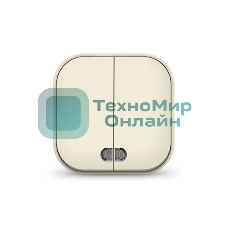 Выключатель 2-кл. 1п ОП 10А IP20 с подсветкой сл. кость IONICH 1426