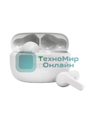Наушники TWS JBL Wave Beam белый, внутриканальные, Bluetooth, быстрая зарядка, до 8 ч