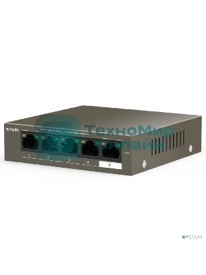 Коммутатор 5PORT 1000M 4POE Tenda TEG1105P-4-63W