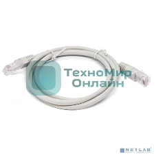 Кабель патч-корд, Filum FL-U6-2M U/UTP 6 cat. 2м, 26AWG(7x0.16 мм), омедненный алюминий (CCA), PVC, серый