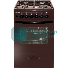 Плита комбинированная Лысьва ЭГ 401 МС-2у коричневый, конфорок 4 газовых, духовка 57 л, 50 см x 84 см x 60 см (без крышки)