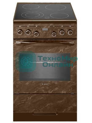 Плита электрическая Gefest ЭП Н Д 5560-03 0054 коричневый, конфорок 4 шт, духовка 55 л, 50 см x 85 см x 58.5 см