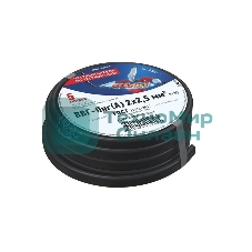 Кабель силовой медный Rexant ВВГ-Пнг(А) 2x2,5 мм², 5 м, ГОСТ 31996-2012, ТУ 16-705.499-2010