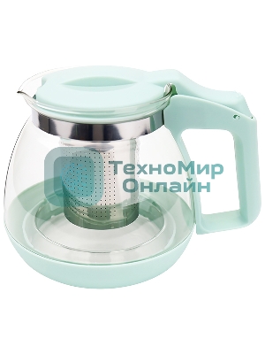 Чайник заварочный MENTOLO, 1,1 л, из жаропрочного стекла с фильтром из нерж стали