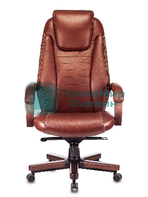 Кресло Бюрократ T-9923WALNUT Leather Eichel светло-коричневый, кожа
