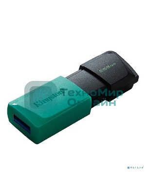 Флешка USB Kingston DataTraveler Exodia М (DTXM/256Gb), 256Gb, USB 3.2 Gen 1, R/W 150/60, черный/бирюзовый