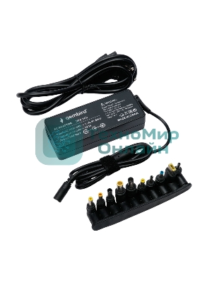 Блок питания универсальный автоматический Gembird для ноутбуков NPA-DC9 18,5В-20В, 90Вт, 10 штекеров