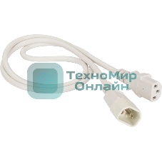 Шнур питания Lanmaster LAN-PP13/14-10-WH C13-С14 проводник.:3x0.75мм2 10м 220В 10А белый