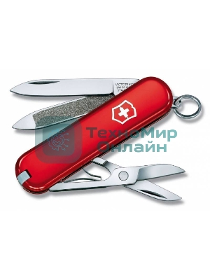 Нож перочинный Victorinox Classic (0.6203) 58мм 7 функций красный