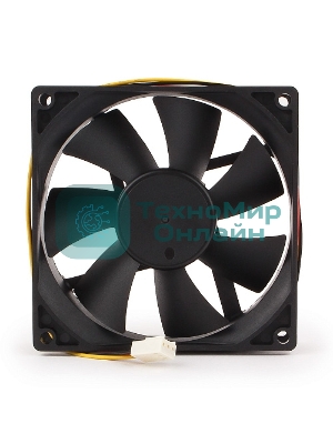 Вентилятор для корпуса Gembird черный, 90 мм, 2500 об/мин, 26 дБ, 3 pin