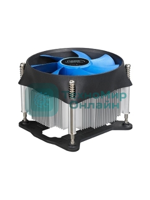 Кулер для процессора DEEPCOOL THETA 31 PWM черный/синий, 92 мм, алюминий/медь, 2400 об/мин, 32.5 дБ, 4 pin, 95 Вт, 60 мм