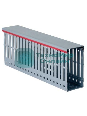 Короб перфорированный DKC 00108RL RL12 60x60 в комплекте с крышкой, серый (цена за 1 метр)