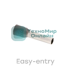 Наконечник штыревой втулочный изол. НШвИ 4.0-12 (уп. 50 шт) EKF nhvi-4.0-12