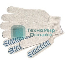 Перчатки трикотажные, ПВХ-покрытие 