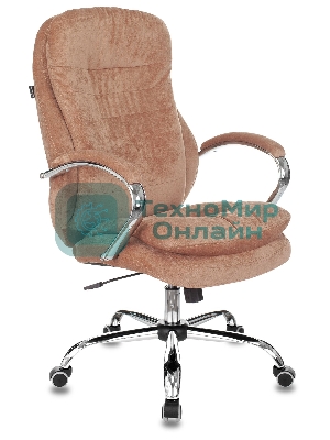 Кресло Бюрократ T-9950SL Fabric Velvet 90 светло-коричневый, ткань