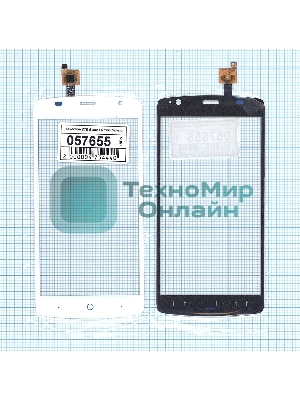 Сенсорное стекло (тачскрин) для ZTE Blade L5 Plus, белое