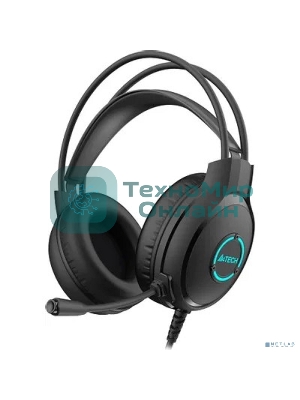 Гарнитура проводная с микрофоном A4Tech Fstyler FH300U черный 2м накладные USB оголовье