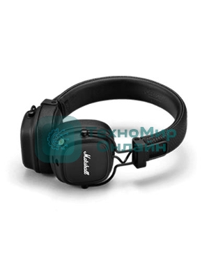Беспроводные/проводные наушники Marshall Major IV черный, накладные, Bluetooth + проводной, беспроводная зарядка, до 80 ч