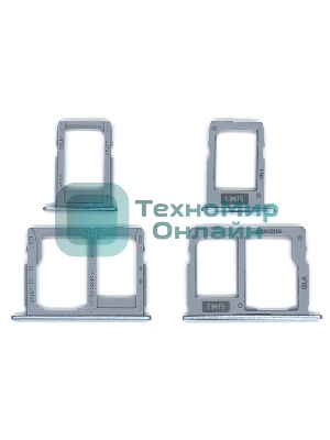 Лоток для SIM-карты Samsung Galaxy J7/J5 (J730F/J530F) синий