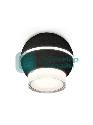 Светильник Ambrella Light XS1102042 SBK/FR/CL черный песок/белый матовый/прозрачный MR16 GU5.3 LED 3W 4200K (C1102, N7160)