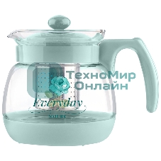 Чайник заварочный MENTOLO, 950 мл из жаропрочного стекла с фильтром из нерж стали