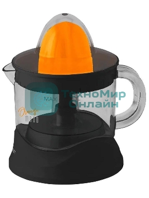 Соковыжималка Scarlett SC-JE50C09 черный/оранжевый, цитрусовая, 25 Вт, 700 мл, механическое