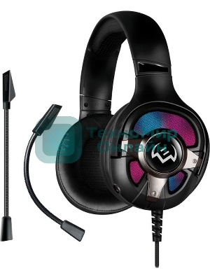 Гарнитура Sven AP-U1100MV чёрный, проводная, USB, подсветка