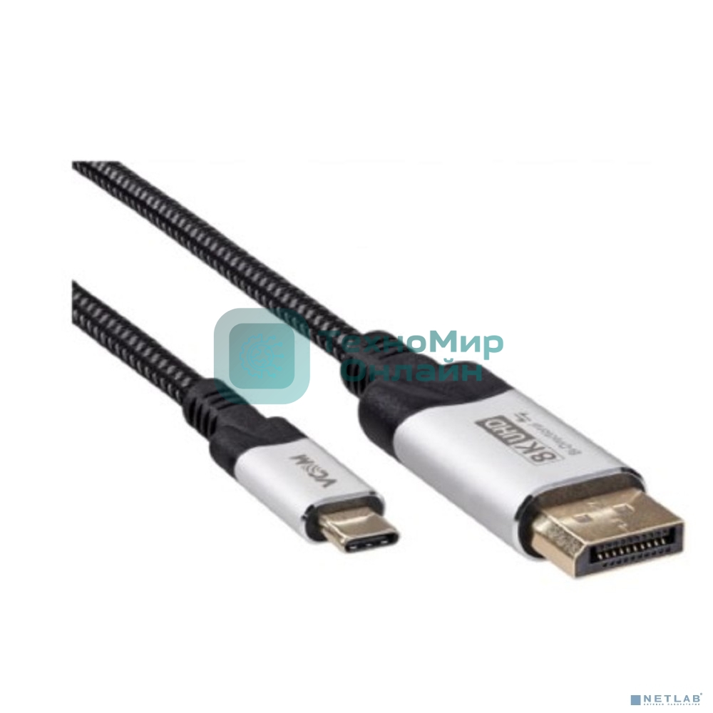 Кабель-адаптер DP A(m) <-->USB 3.1 Type-Cm,bi-direct, 8K@60Hz, 1,5 м, VCOM <CU422VB-1.8>