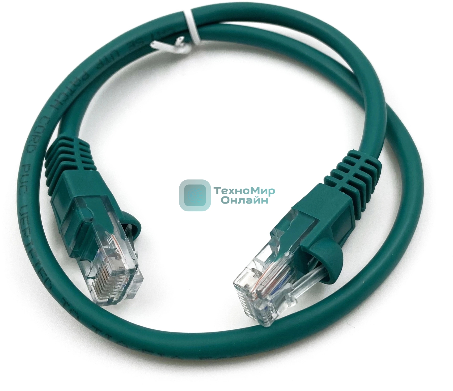 Патч-корд Buro UTP 4 пары cat.5e CCA molded 0.25м зеленый RJ-45 (m)-RJ-45 (m) (упак.:1шт)