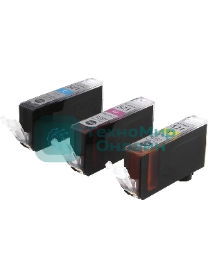 Картридж струйный Canon CLI-521 (2934B010) голубой/пурпурный/желтый набор карт. для Canon Pixma MP540/620/630/980
