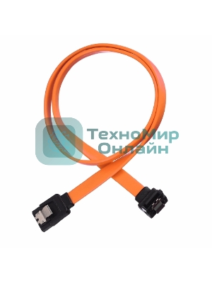 Кабель а/в GoPower Длина 0.5 м Разъемы SATA (m)-SATA (m) черный/оранжевый