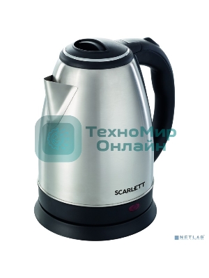 Чайник электрический Scarlett SC-EK21S26 1.8л. 1800Вт серебристый (корпус: нержавеющая сталь)