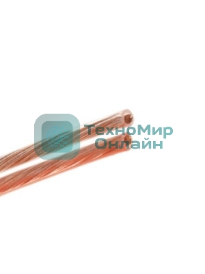 Акустический кабель Cablexpert CC-TC2x0,75-20M, прозрачный, 20 м, бухта