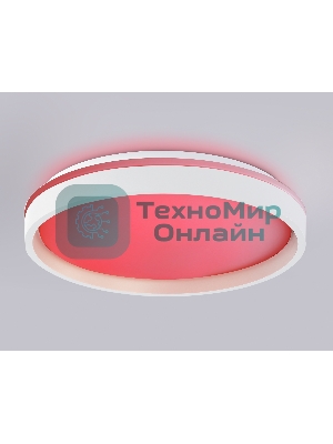 Светодиодный светильник RGB Ambrella light FZ607 WH/GD белый/золото IP20 66W 3000K-6500K+RGB D490*85 (ПДУ ИК)