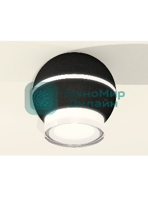 Светильник Ambrella Light XS1102042 SBK/FR/CL черный песок/белый матовый/прозрачный MR16 GU5.3 LED 3W 4200K (C1102, N7160)