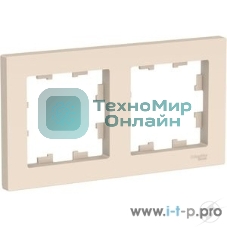 Рамка 2-м AtlasDesign универс. беж. SchE ATN000202