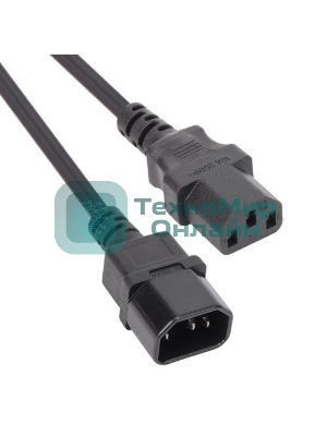 Кабель монитор - компьютер 220V (UPS -> устройство) VCOM VDE 3G*0.75мм (CE001-CU) 3 м