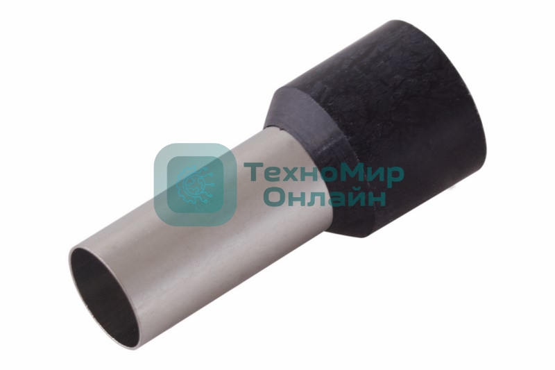 Наконечник штыревой втулочный изолированный Rexant F-16 мм 25 мм² (НШВи 25-16) черный