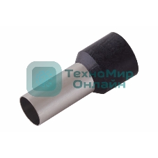 Наконечник штыревой втулочный изолированный Rexant F-16 мм 25 мм² (НШВи 25-16) черный