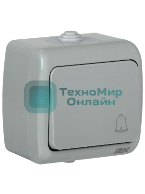 Выключатель кнопочный 1-кл. ОП AQUATIC 10А IP54 ВС-20-1-3-А IEK EVA14-K03-10-54