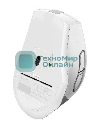 Мышь беспроводная A4Tech Fstyler FG35 серебристый/белый, 2000 dpi, радиоканал, USB, кнопки - 6