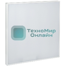 Светильник светодиодный IEK LDVO0-6576-50-4000-K01 ДВО 6576 595х595х25мм 50Вт 4000К опал аналог люм.свет. 4х18 накладных или в потолок Армстронг