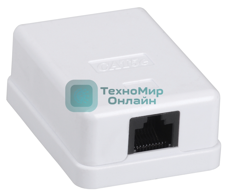 Настенная инф. розетка RJ45 кат. 5E FTP 1-порт