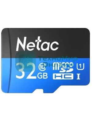 Флеш карта microSDHC 32Gb Netac P500 NT02P500STN-032G-S (без SD адаптера) 80Mb/s