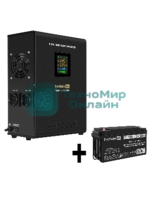 Комплект Источник бесперебойного питания EX295997RUS + батарея 65Aч EX282980RUS 1шт ExeGate FineSine SX-1000.LCD.AVR.2SH + батарея ExeGate DT 1265 (12В, 65Ач) 1шт