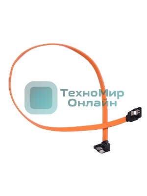 Кабель а/в GoPower Длина 0.5 м Разъемы SATA (m)-SATA (m) черный/оранжевый