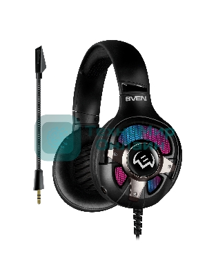 Гарнитура Sven AP-U1100MV чёрный, проводная, USB, подсветка