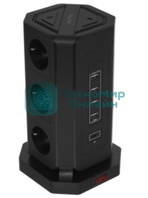 Сетевой фильтр QUMO Power Tower PRO PD 8SP4U (P-0004)