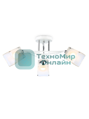 Светильник Ambrella light TR303071/3 WH/CH/FR белый/хром/белый матовый E27/3 max 40W D560*250