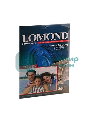 Фотобумага Lomond 1103301 A4/260г/м2/20л./белый полуглянцевое для струйной печати